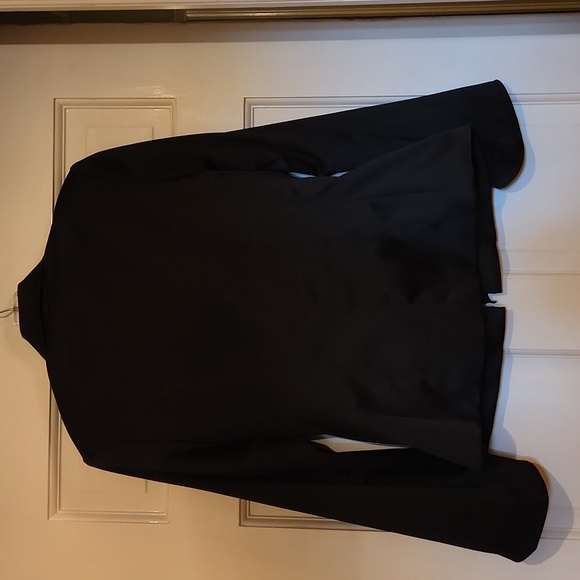 JS Signature tuxedo style black satin jacket Size 4 - Picture 9 of 10